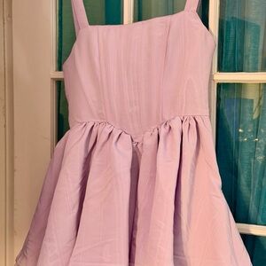 Sugar Thrillz Lilac Lace-Up Mini Dress